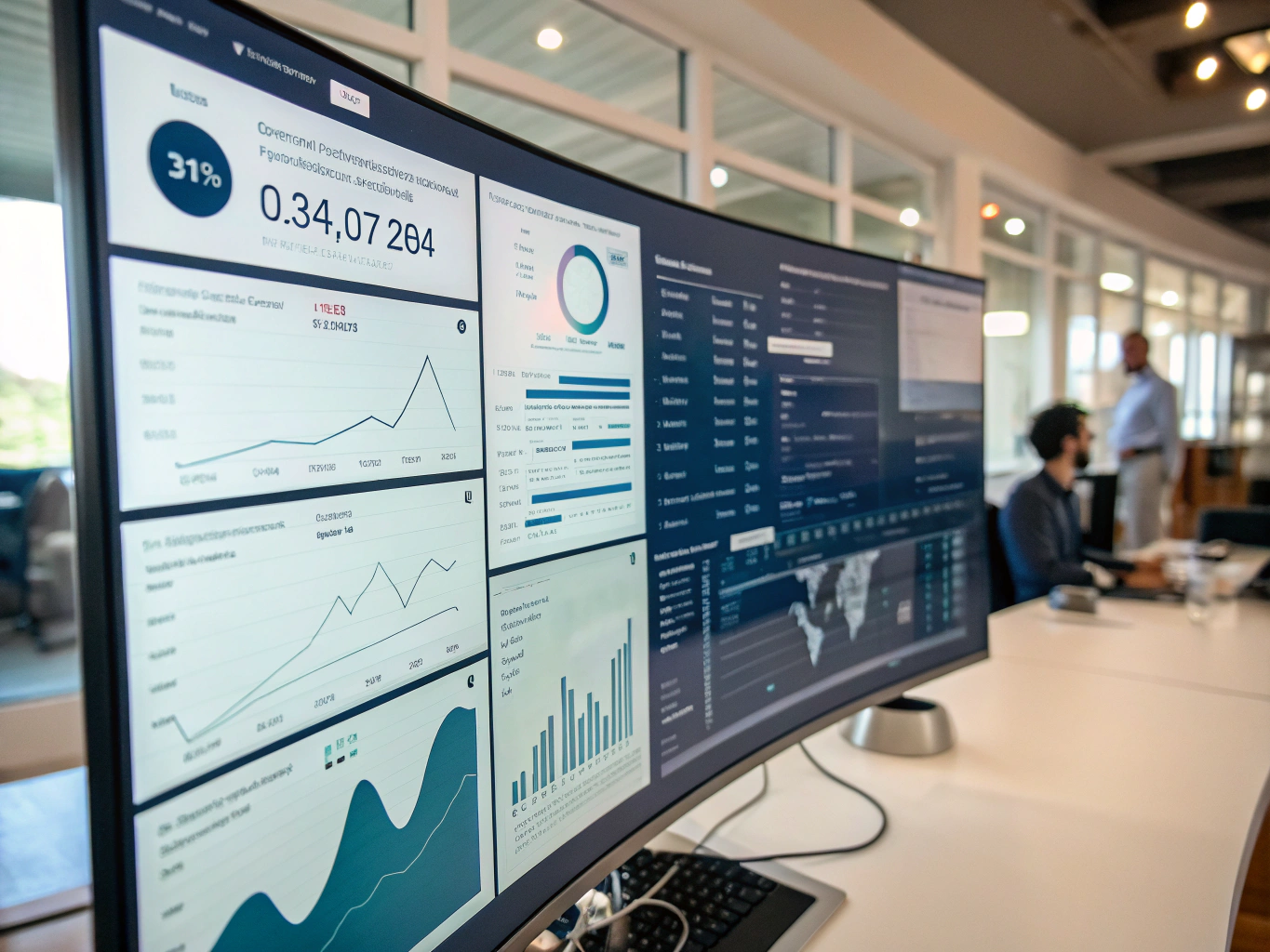 Visual representation of business growth logic and KPI tracking